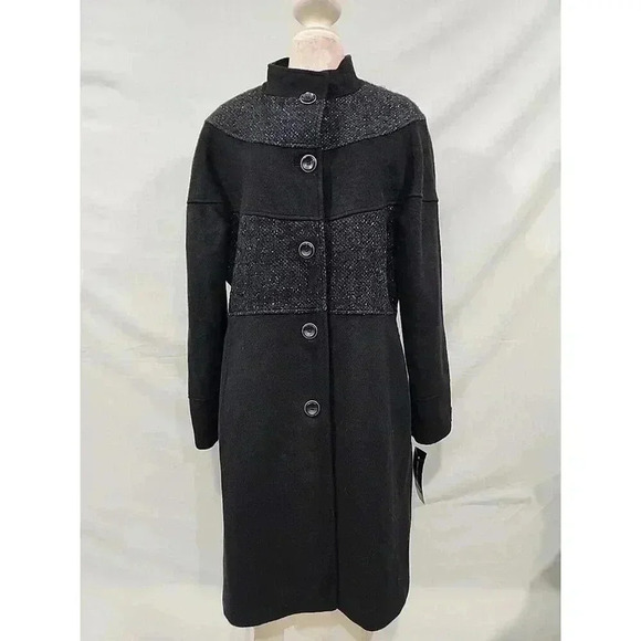 Jones New York Jackets & Blazers - Jones New York Single Breasted Long Peacoat Overcoat